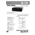 SONY XR7192 Service Manual cover photo