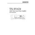 ONKYO TXSV424 Owner's Manual cover photo