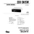 SONY CDX5N15W Service Manual cover photo