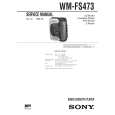SONY WMFS473 Owner's Manual cover photo