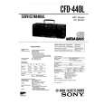 SONY CFD440L Service Manual cover photo