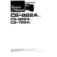 PIONEER CS-722A Service Manual cover photo