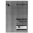 NAKAMICHI 700ZXE Service Manual cover photo