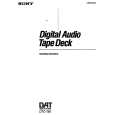 SONY DTC-750 Owner's Manual cover photo