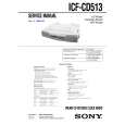 SONY ICFCD513 Service Manual cover photo