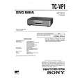 SONY TCVF1 Service Manual cover photo