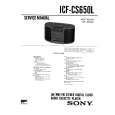SONY ICFCS650L Service Manual cover photo