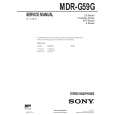 SONY MDRG59G Service Manual cover photo
