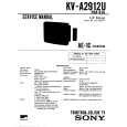 SONY KVA2912U Service Manual cover photo