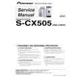 PIONEER S-CX505/XJM/CN5 Service Manual cover photo