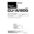 PIONEER CU-AV200 Service Manual cover photo