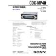SONY CDXMP40 Service Manual cover photo