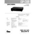 SONY CDPC505 Service Manual cover photo