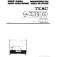 TEAC A-2300 Owner's Manual cover photo