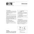 KENWOOD KR-710 Owner's Manual cover photo