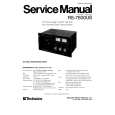 TECHNICS RS-7500US Service Manual cover photo