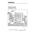 HITACHI C1714T Owner's Manual cover photo