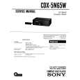SONY CDX5N65W Service Manual cover photo