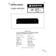 SANYO JA277 Service Manual cover photo
