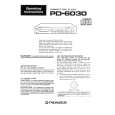 PIONEER PD6030 Owner's Manual cover photo
