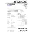 SONY LBTXG500 Service Manual cover photo