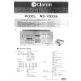 CLARION MD7800G Service Manual cover photo