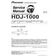PIONEER HDJ-1000/XCN1/WL Service Manual cover photo