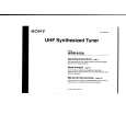 SONY WRR-810A Owner's Manual cover photo
