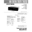 SONY XR7070 Service Manual cover photo