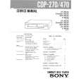 SONY CDP270 Service Manual cover photo