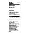 SONY M-627V Owner's Manual cover photo