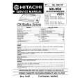 HITACHI MX-W30 Service Manual cover photo