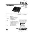 SONY D808K Service Manual cover photo