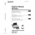 SONY DPPSV77 Owner's Manual cover photo