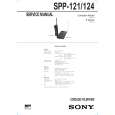 SONY SPP121 Service Manual cover photo