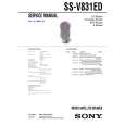 SONY SSV831ED Service Manual cover photo