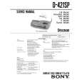 SONY D-421SP Service Manual cover photo