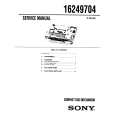 SONY 16249704 Service Manual cover photo