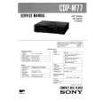SONY CDPM77 Service Manual cover photo