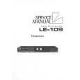 LUXMAN LE-109 Service Manual cover photo