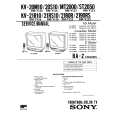 SONY KVMT2000 Service Manual cover photo