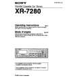 SONY XR-7280 Owner's Manual cover photo