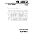 SONY XM405EQX2 Service Manual cover photo