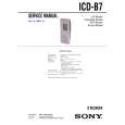 SONY ICDB7 Service Manual cover photo