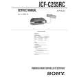 SONY ICFC255RC Service Manual cover photo