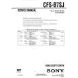 SONY CFSB7SJ Service Manual cover photo