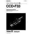 SONY CCD-F33 Owner's Manual cover photo