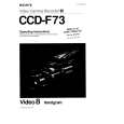 SONY CCD-F73 Owner's Manual cover photo