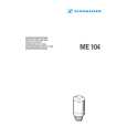 SENNHEISER ME 104 Owner's Manual cover photo