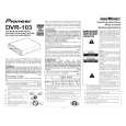 PIONEER DVR-103/KB Owner's Manual cover photo